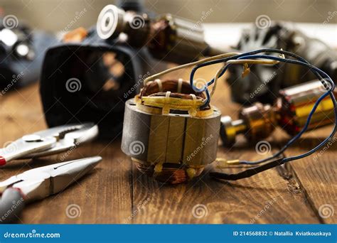 Power Tool Repair Details Of Electrical Appliance And Repair Tools On