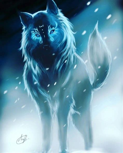 Artstation Anime Spirit Wolf Messenger Of The Wolf Gods