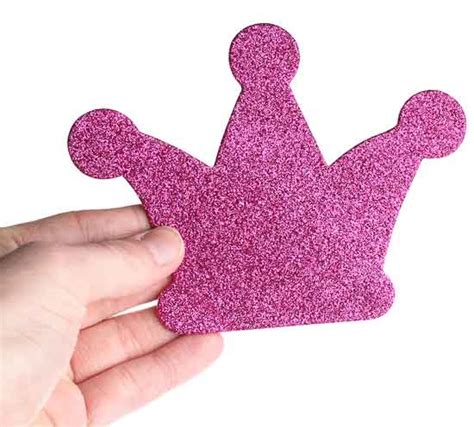 Assorted Pink Glitter Craft Foam Crowns Craft Foam Kids Crafts