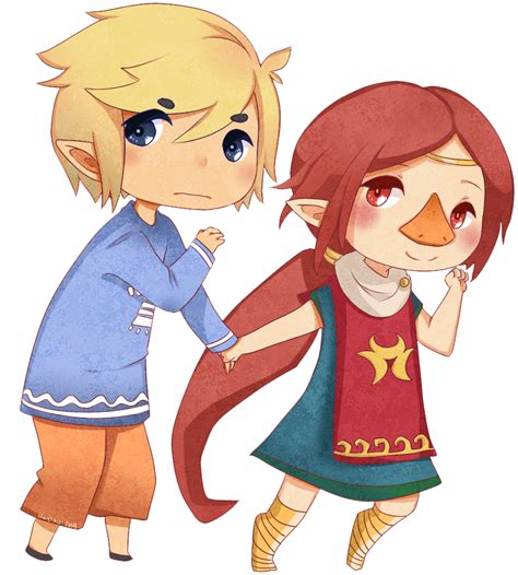 Link And Medli Legend Of Zelda Windwaker By Haylau On Deviantart