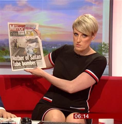 Bbcs Steph Mcgovern Accidently Flashes Underwear On Air Daily Mail