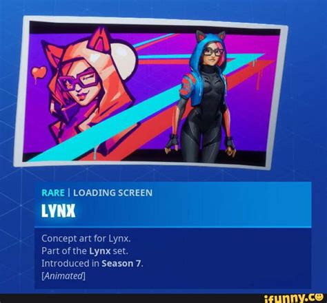Rare I Loading Screen Lynx Concept Art For Lynx Part Of The Lynx Set Introduced In Season 7