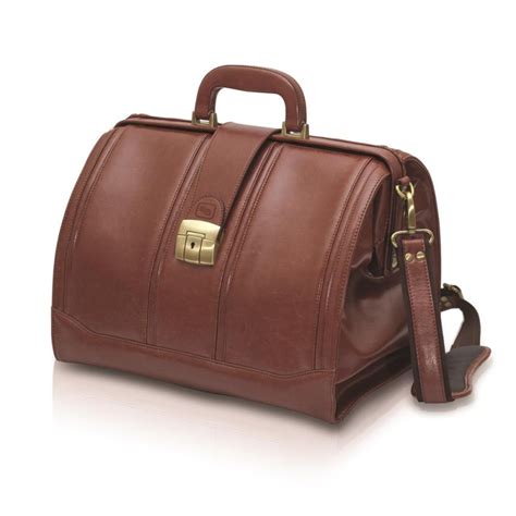 Lockable Traditional Elite Leather Doctors Bag Health And Care