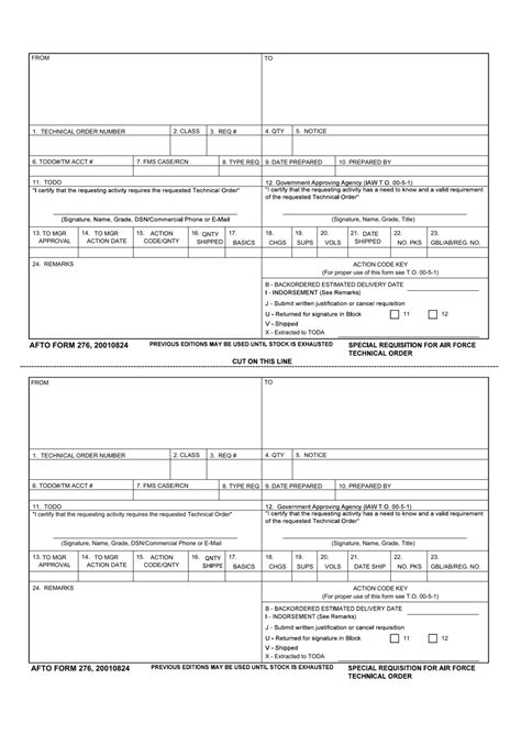 Afto Form 276 Fill Out Sign Online And Download Fillable Pdf