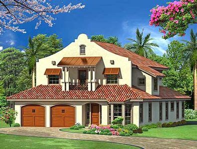 Historic mission churches built by spanish colonists inspired this house style. Mission Style in Two Versions - 36347TX | 2nd Floor Master ...