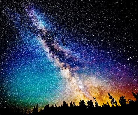 Nebulosa Galaxia Noche Estrella Estrellas Fondo De Pantalla Hd
