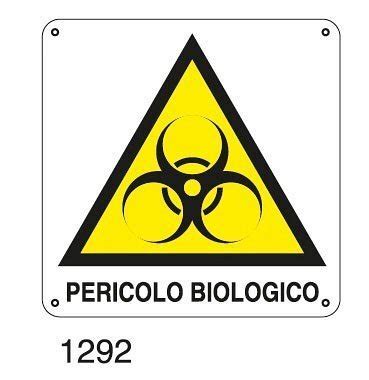 Pericolo Biologico A Alluminio 145x145 Mm Victualia
