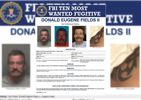 Fbi Searching For Missouri Man Added To Ten Most Wanted Fugitives