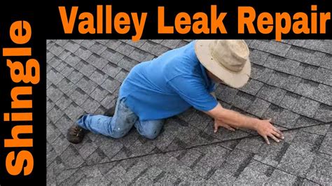 How To Fix A Leak In A Valley Of Shingle Roof With Utility Knife Only Warning Do Not Use Tar