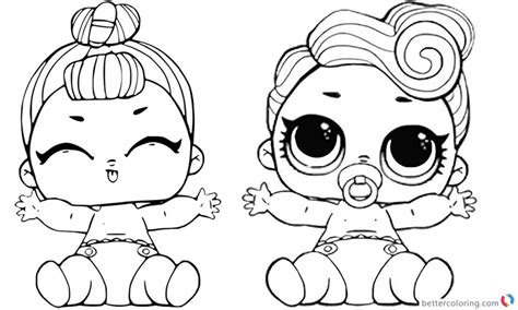 Post by admin on 27 july, 2018 part of the: LOL Coloring Pages Lil queen and Lil sugar queen - Free ...