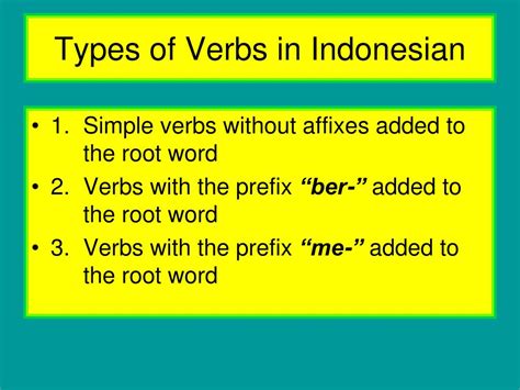 Ppt Indonesian Verbs Powerpoint Presentation Free Download Id4264432