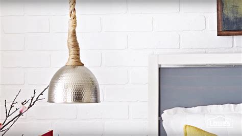 How To Create A Rope Wrapped Pendant Light Youtube