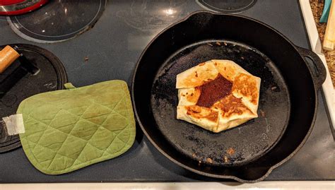 While this is simmering, warm up the nacho cheese and just set aside. Homemade Crunchwraps! : castiron