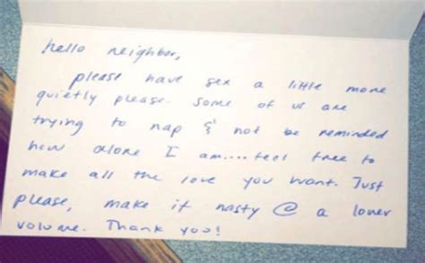 Woman Asks Neighbours To Have Quieter Sex And Receives Hilarious Response Life Life Style