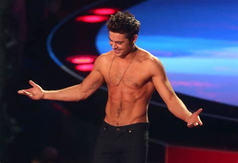 Zac Efron Shirtless At The Mtv Movie Awards 2014 Popsugar Celebrity