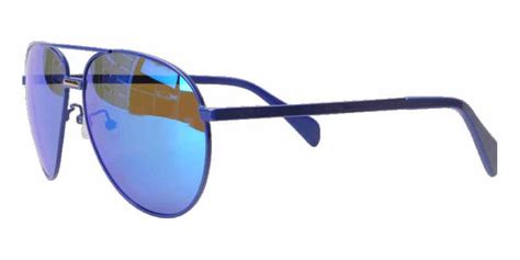 Blue Metal Sunglasses Meyho Mh9002 Blue Lenses