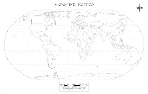 Mapa Mundi Para Imprimir Con Nombres