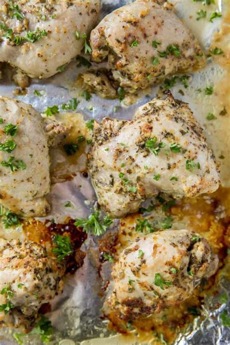 After a quick soak in our favorite marinade, boneless, skinless just bare chicken thighs are perfect in tacos. Oven Baked Boneless Chicken Thighs is an easy dinner ...