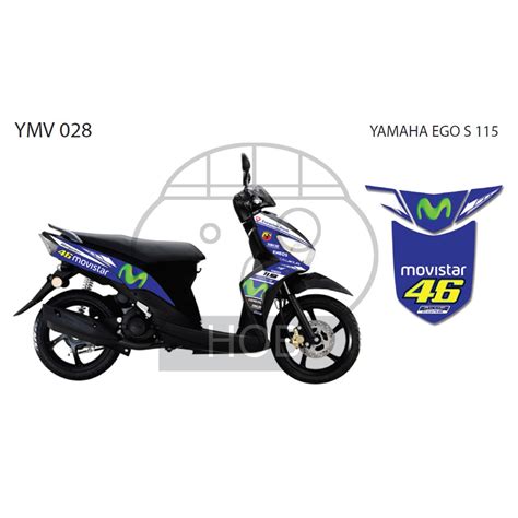 Ego s upgrade to 160cc dari standard habis. Yamaha EGO S 115 Movistar Sticker | Shopee Malaysia