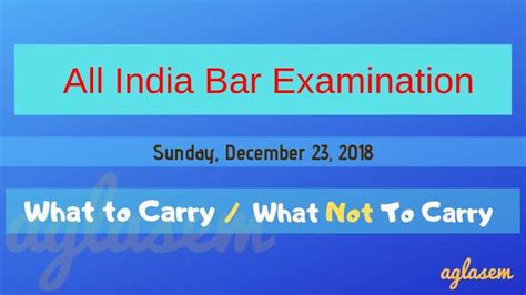 Aibe is referred to as the all india bar examination and it is a national level examination. AIBE XIII 2019 On 23 Dec; Know What To Carry, What Not To ...