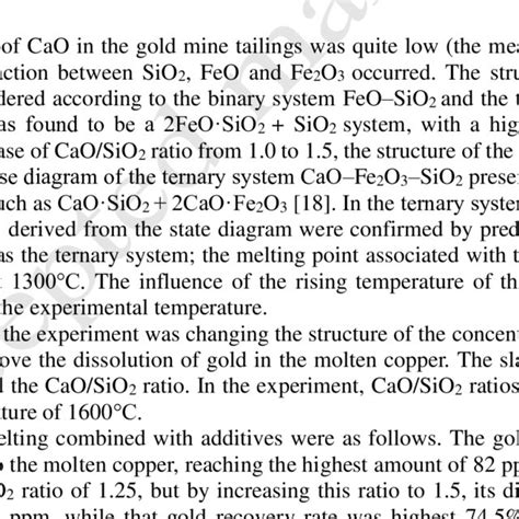 Itronics develops new technology to recover metals from leach tailings. (PDF) Gold recovery from flotation concentrate from gold ...