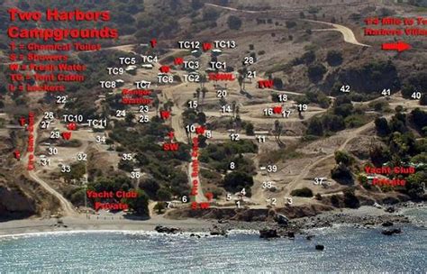 Two Harbors Campground Map Caumsett State Park Map