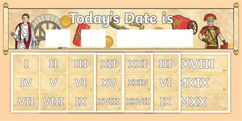 Roman Numerals Date Display Pack Ks2 Maths Resource