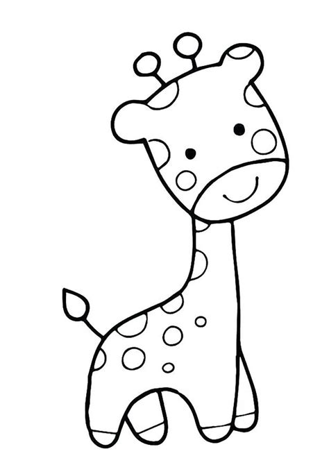 Coloriage Girafe Mignonne Pour Les Enfants Télécharger Et Imprimer