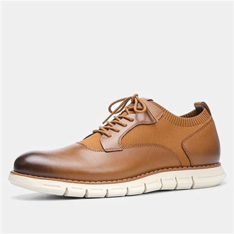 Mens Leather Sneaker Dress Shoes Hilifemart