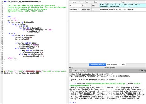 Here, we've sorted the list of dictionaries in place by age. Solved: Python Language The Corrct Ouput Should Be: {'acad ...