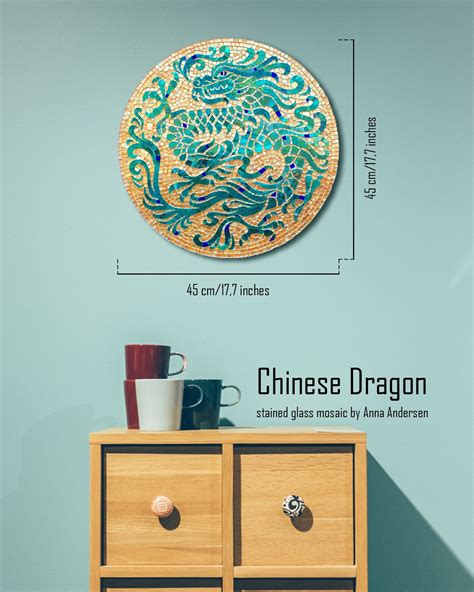 Chinese Dragon Round Wall Art Chinese Wall Art Dragon Wall Art Etsy