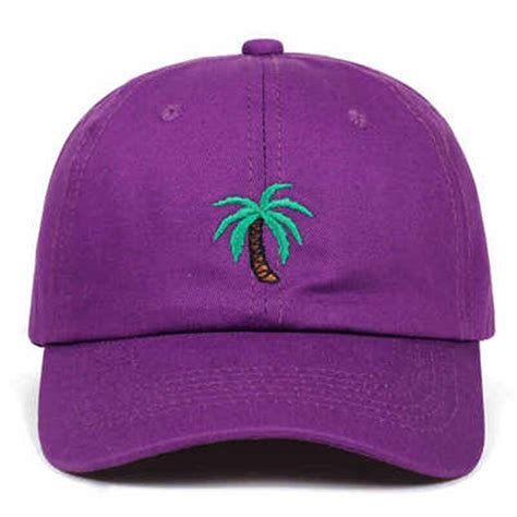 Embroidery Palm Trees Curved Dad Hats Take A Trip Grandado