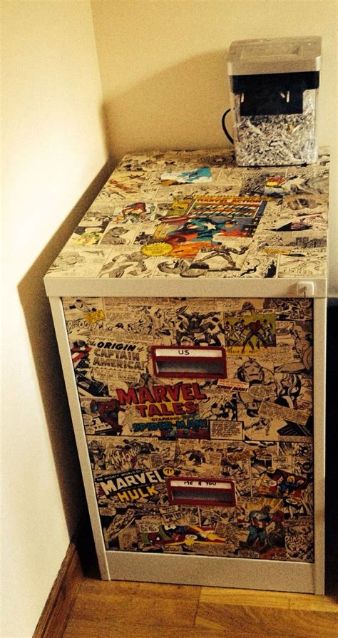 Things I Did Paint And Decoupage Vintage Comics To Brighten Up An