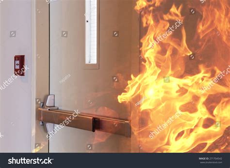 Crews from bilston and tipton were sent. Fire Burning Front Closed Door Stock Photo 271704542 ...