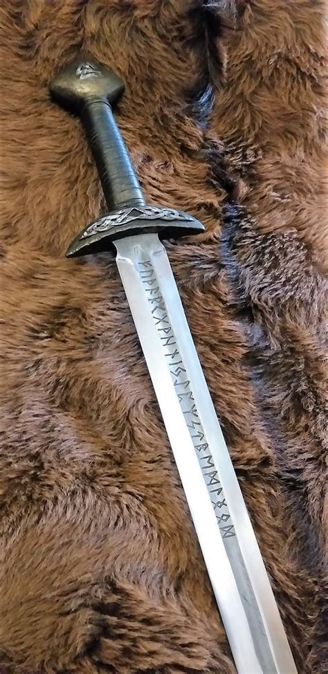 Viking Sword 100 Replica Norse Sword With Runes Sword In Etsy