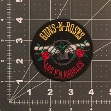 Vintage Style Rock Band Patch Guns And Roses Iron On Patch Etsy
