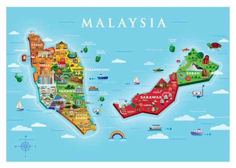Visit Malaysia 2015 Map Yen Pooi Tan Malaysia Tourism Malaysia Travel Malaysia