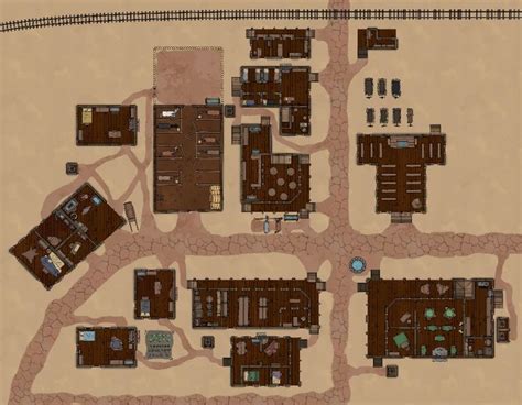Old West Town Via Dungeondraft In 2021 Old West Old West Town Dnd