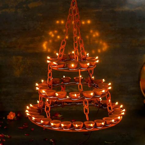 Buy Led Traditional Diya Hanging Light Online In India