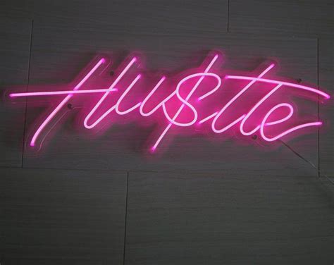 Boujee Neon Sign 18 Inches Custom Handmade Etsy Pastel Pink