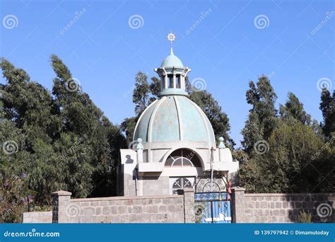Ethiopian Orthodox Tewahdo Church Building Stock Photo Image Of Addis