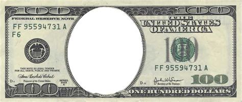 Hundred Dollar Bill Frame Transparent Image Png Arts