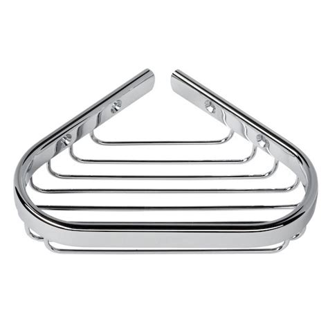 Lather natural bamboo wood soap dish soap holder. Geesa 137-A By Nameek's Basket Collection Chrome Wire ...