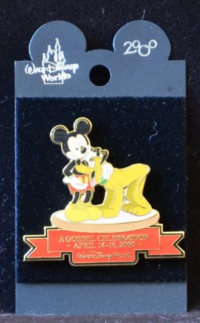 Disney World Mickey And Pluto Goebel Celebration Retired Pin Disney