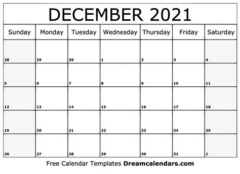 Our free yearly calendar templates for excel are extremely easy to use, customize, and print. December 2021 calendar | free blank printable templates