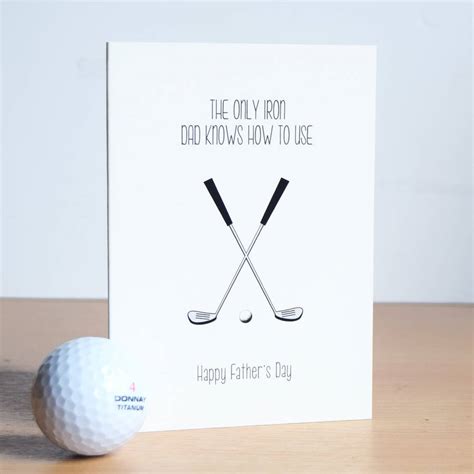 Funny Golf Fathers Day Card By Of Life And Lemons
