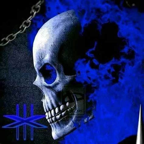 Blue Skull Skull Art Blue Skulls Skull Wallpaper