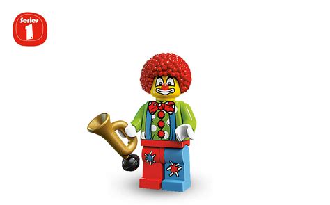 X Lego Brick Minifigs Collectible Minifigures Series Circus Clown