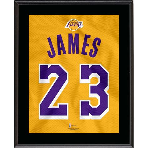 I need help finding the font (or something similar). Los Angeles Lakers LeBron James Fanatics Authentic 10.5" x 13" Gold 2018-19 Jersey Style Number ...