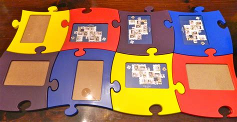 Puzzle Piece Picture Frames Someone At The Monarch School Donated Them